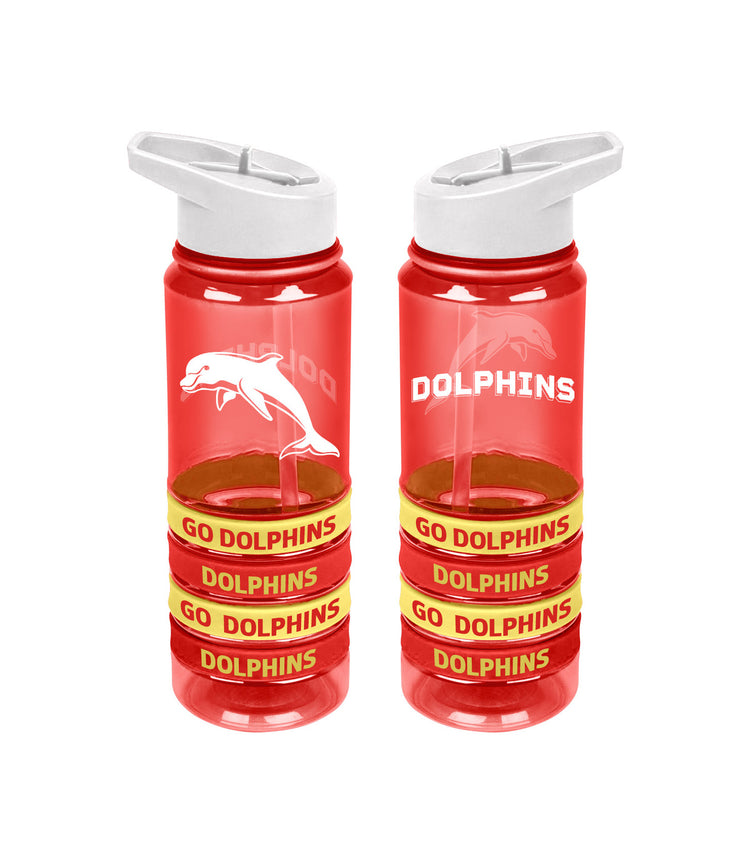 Dolphins Drink Bottle with Wristbands