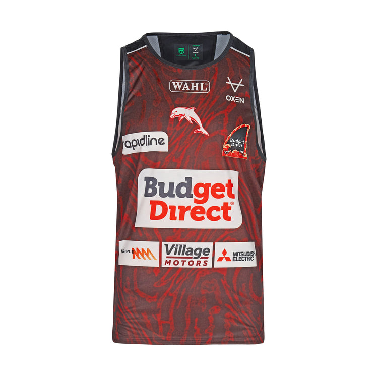 Dolphins 2027 Youth Red & Black Training Singlet